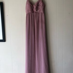 BHLDN Full Length Bridesmaids Dress -Dusty Rose Small